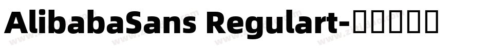 AlibabaSans Regulart字体转换